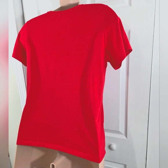 Way To Celebrate Patriotic Red "All American Summer" Cat Short Sleeve Shirt XXL - Picture 7 of 11